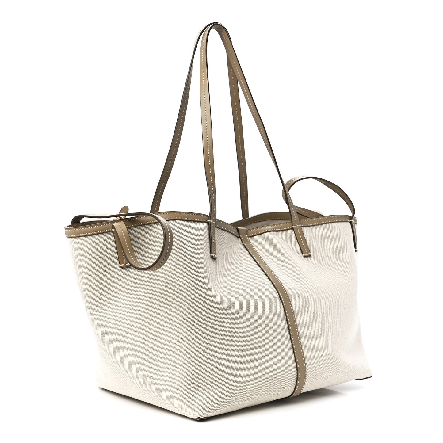 Cotton Canvas Mini Logo Horseferry Tote Bag Off White