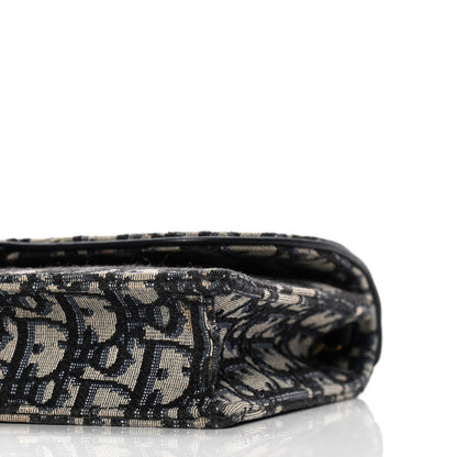 Christian Dior Oblique Saddle Chain Pouch Blue 7 of 7