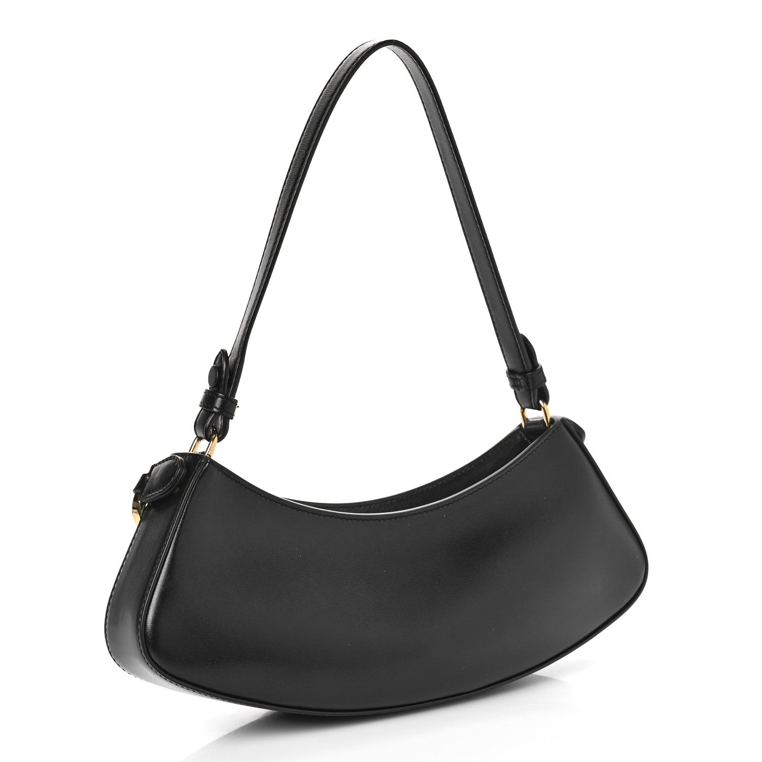 Fendi Vitello Queen Palmellato Fendi O'Lock Swing Black 3 of 9