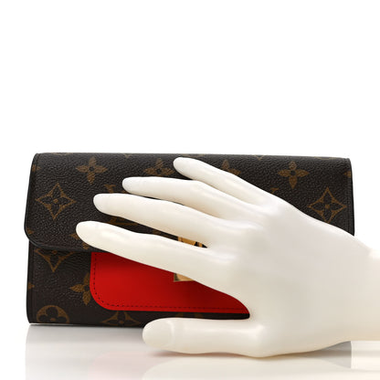 Louis Vuitton Monogram Flower Lock Long Wallet Coquelicot 2 of 6