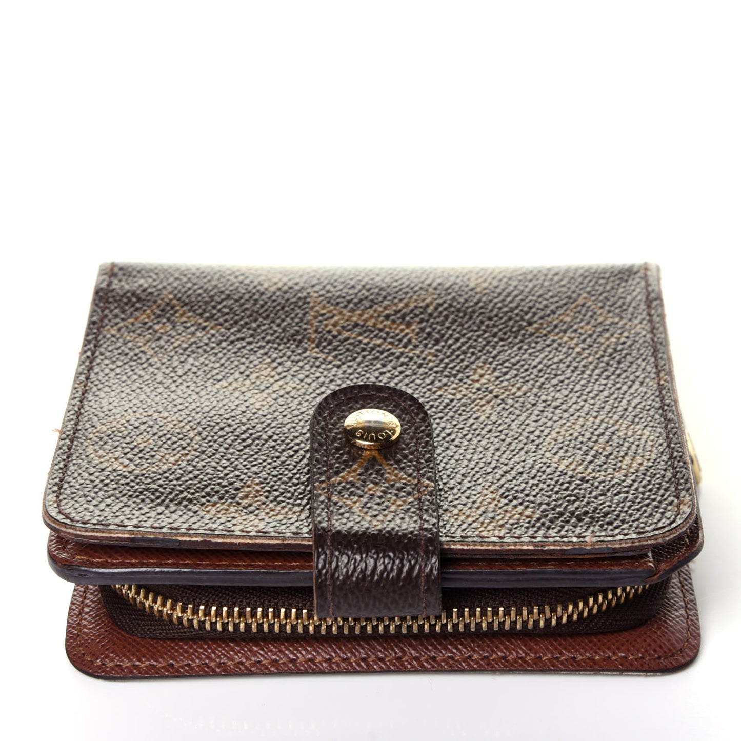 Monogram Compact Zippe Zipped Wallet