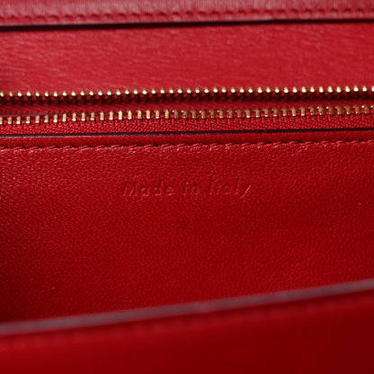 Celine Box Calfskin Medium Classic Box Flap Bag Red 7 of 11