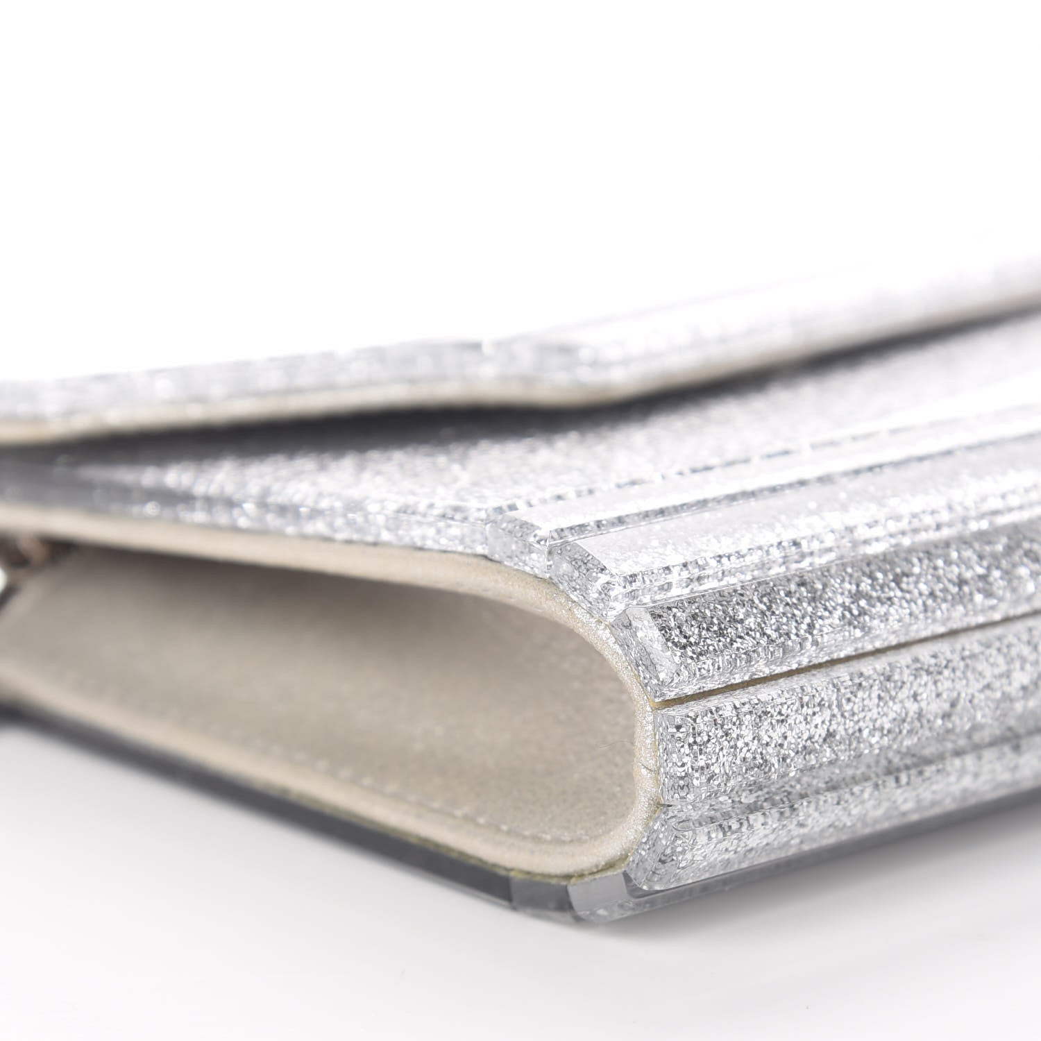 Jimmy Choo Acrylic Glitter Candy Clutch Champagne 7 of 8