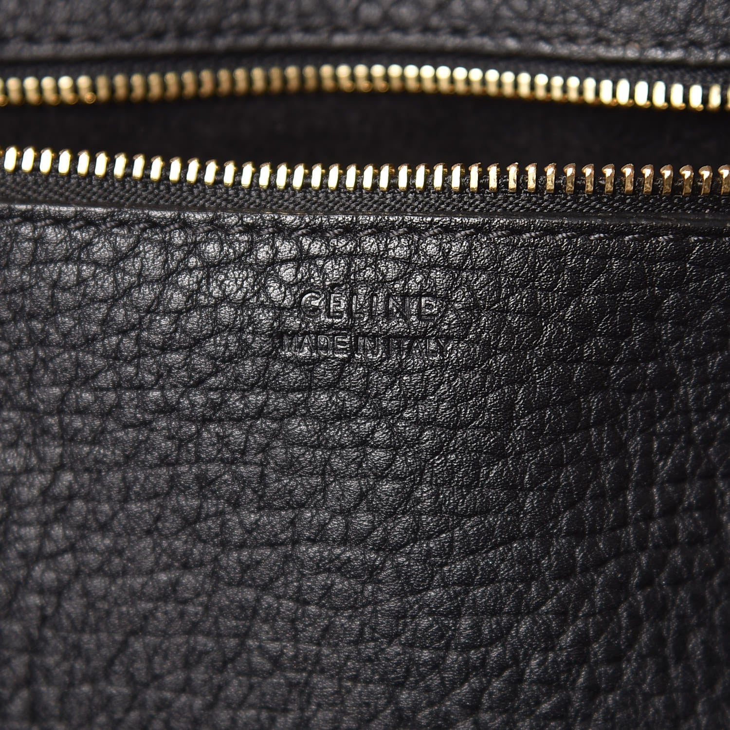 Celine Crisped Calfskin Medium Tie Knot Tote Black 7 of 15