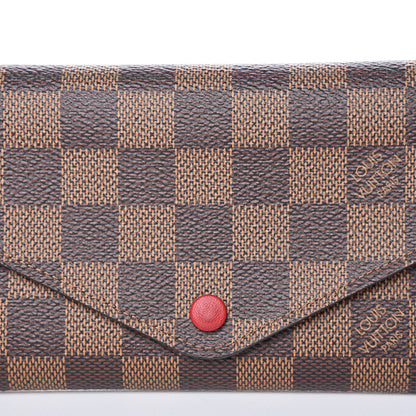 Louis Vuitton Damier Ebene Josephine Wallet Red 12 of 12