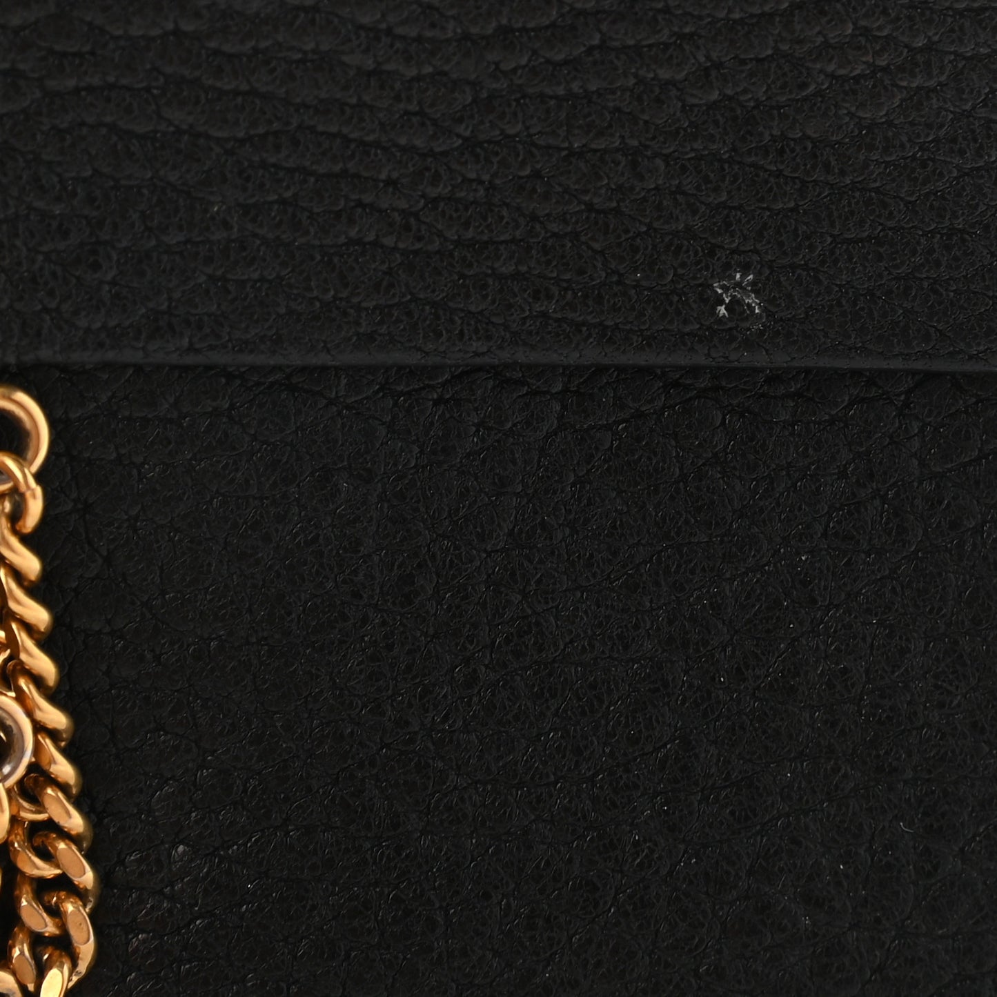 Grained Lambskin Drew Long Wallet with Flap Black