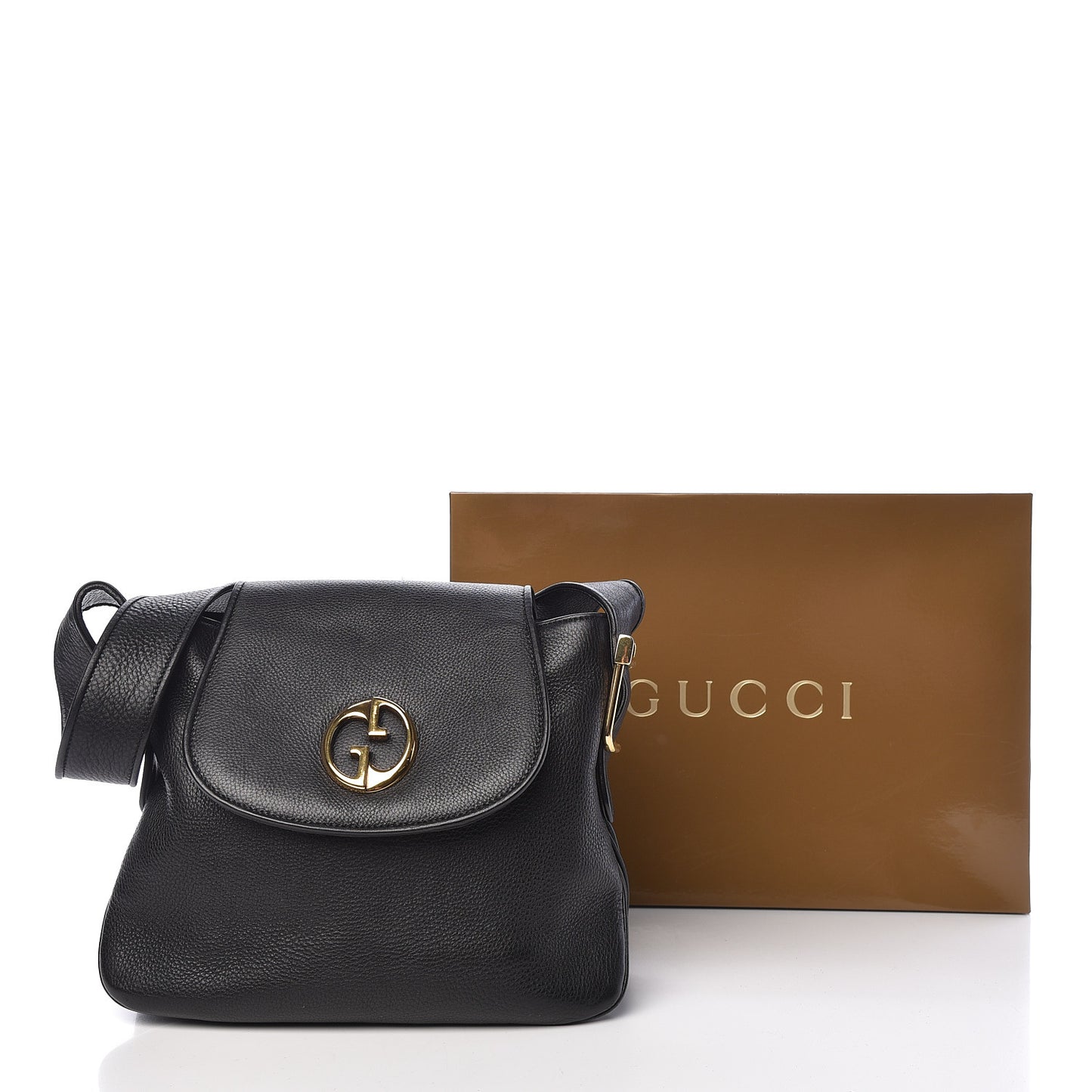 Cellarius Calfskin Medium 1973 Shoulder Bag Black