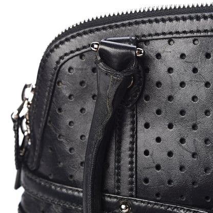 Gucci Perforated Calfskin Reins Tote Black 10 of 12