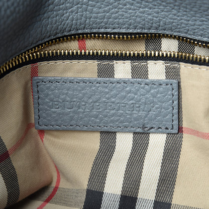 Burberry London Grainy Calfskin Medium Cale Hobo Storm Grey 6 of 18