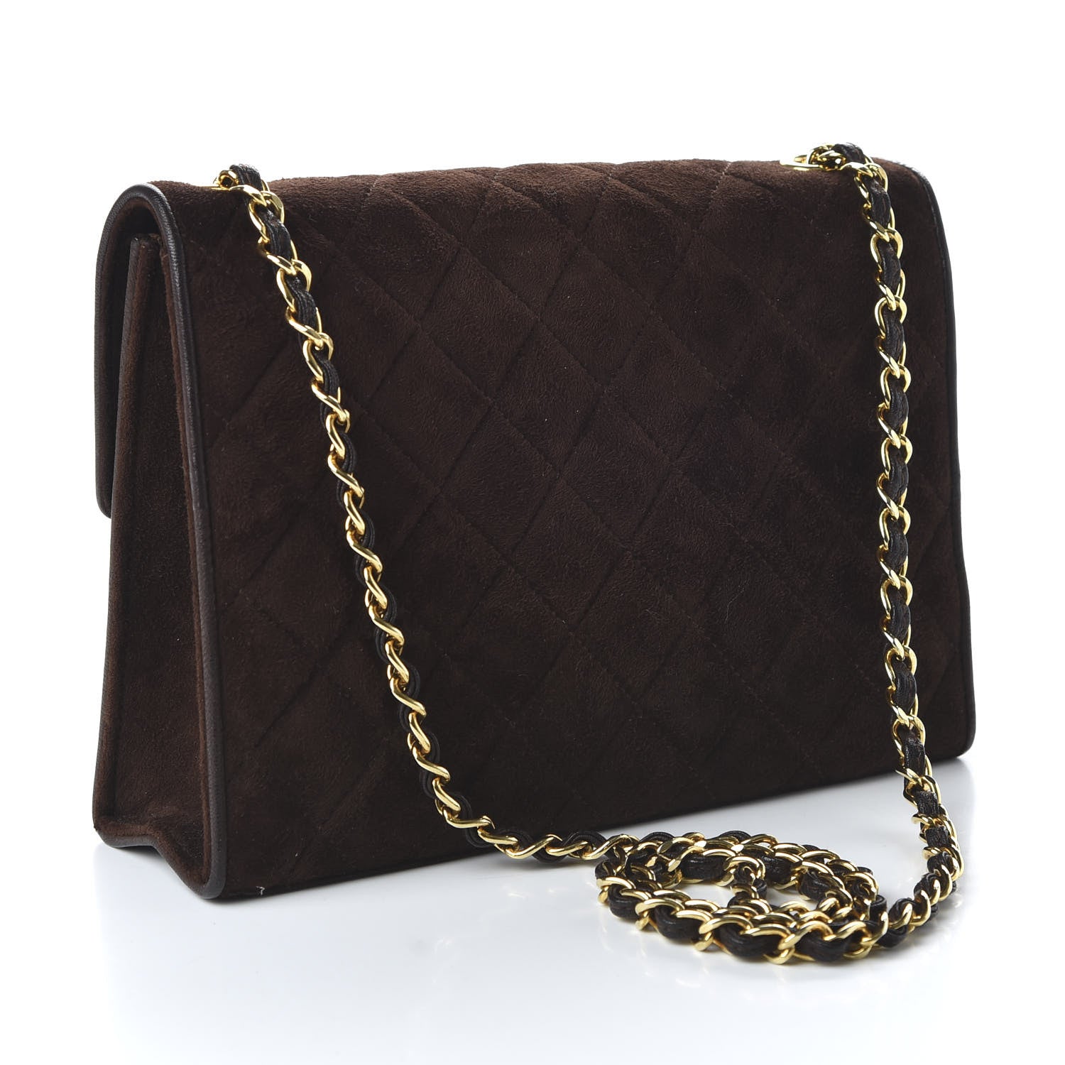 Chanel Suede CC Tassel Flap Brown 3 of 11