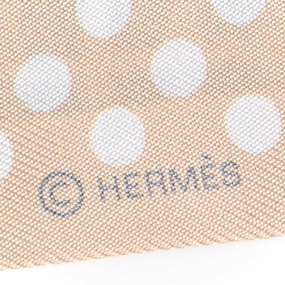 Hermes Silk Cavalier En Formes Twilly Beige Gris Terraco 4 of 4