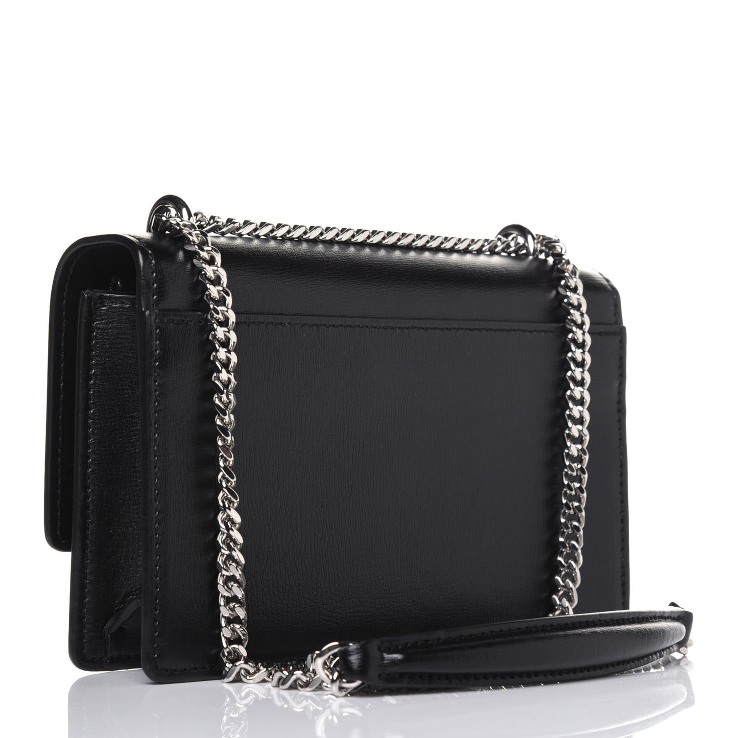 Calfskin Monogram Sunset Chain Wallet Black