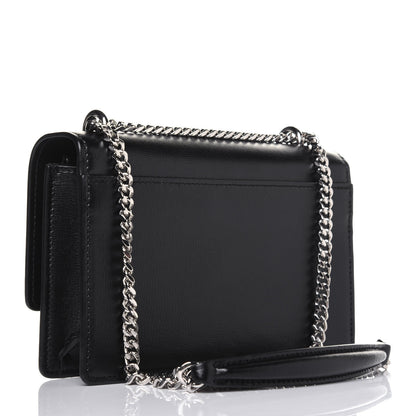 Saint Laurent Calfskin Monogram Sunset Chain Wallet Black 4 of 10
