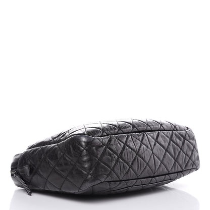 Chanel Metallic Aged Calfskin Quilted Large Reissue Camera Case Black 4 of 15