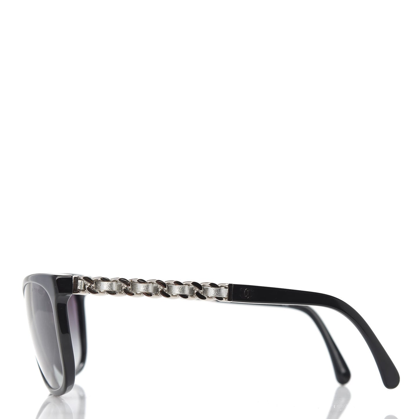 Cat Eye Chain Sunglasses 5260-Q Black