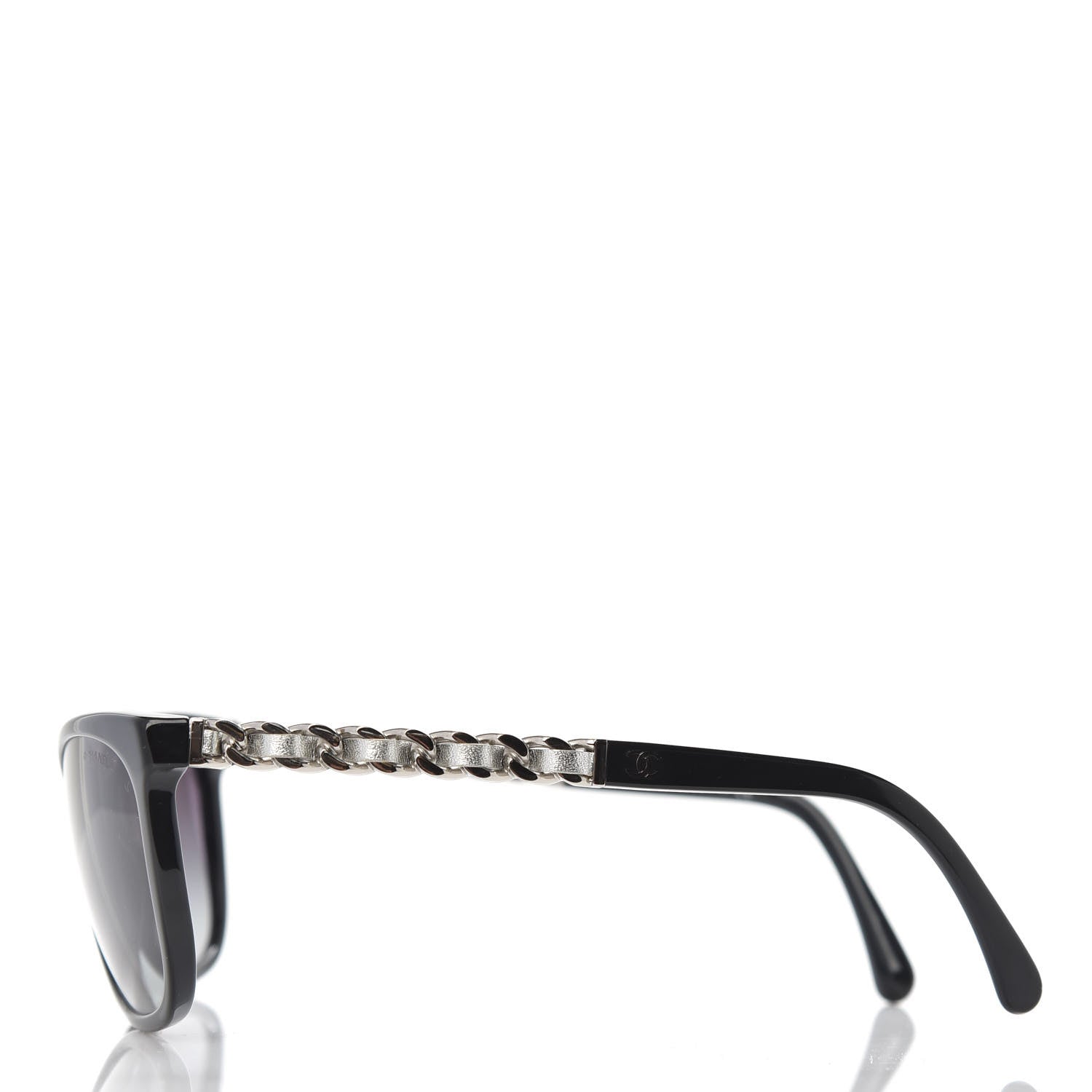 Chanel Cat Eye Chain Sunglasses 5260-Q Black 3 of 8