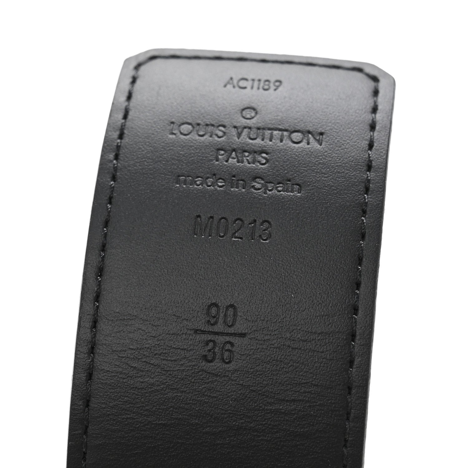 Louis Vuitton Damier Graphite 40mm LV Initiales 90 36 Belt 5 of 9