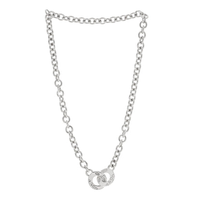 Tiffany Sterling Silver 1837 Circle Clasp Necklace 3 of 4
