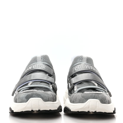 Christian Dior Technical Fabric Nylon Camouflage Womens D-Wander Sneakers 38 Silver 2 of 6