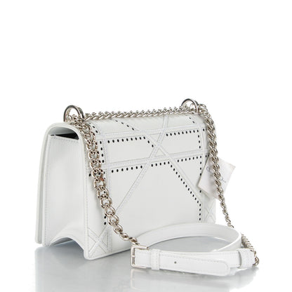 Christian Dior Grained Calfskin Perforated Diorama Flap Bag Latte 3 of 8