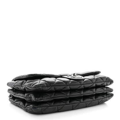 Chanel Lambskin Quilted Chanel 3 Large Accordion Flap Black 4 of 13