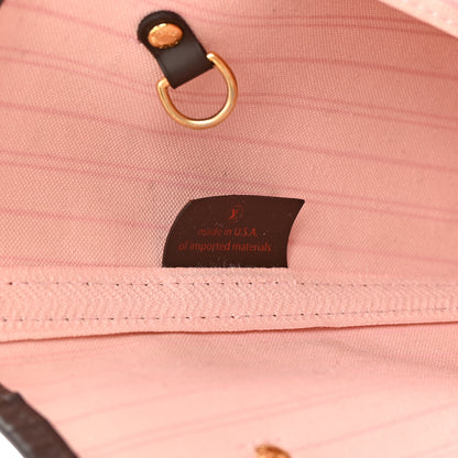 Louis Vuitton Damier Ebene Neo Neverfull MM Rose Ballerine 8 of 19