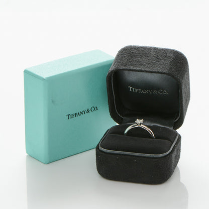 Tiffany Platinum Diamond Princess Cut Engagement Ring size 6 5 of 5