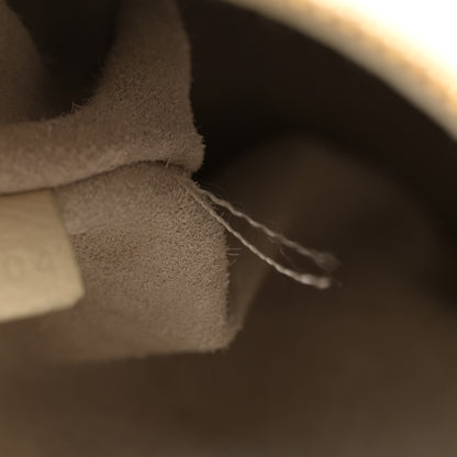 Celine Supple Calfskin Cuir Triomphe Small Heloise Shoulder Bag Limestone 12 of 13