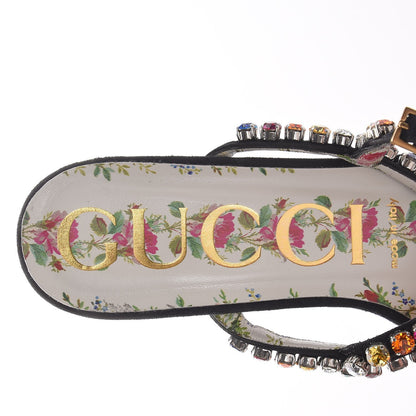 Gucci Kid Scamosciato Crystal Mira Platform Sandals 37 Multicolor 6 of 8