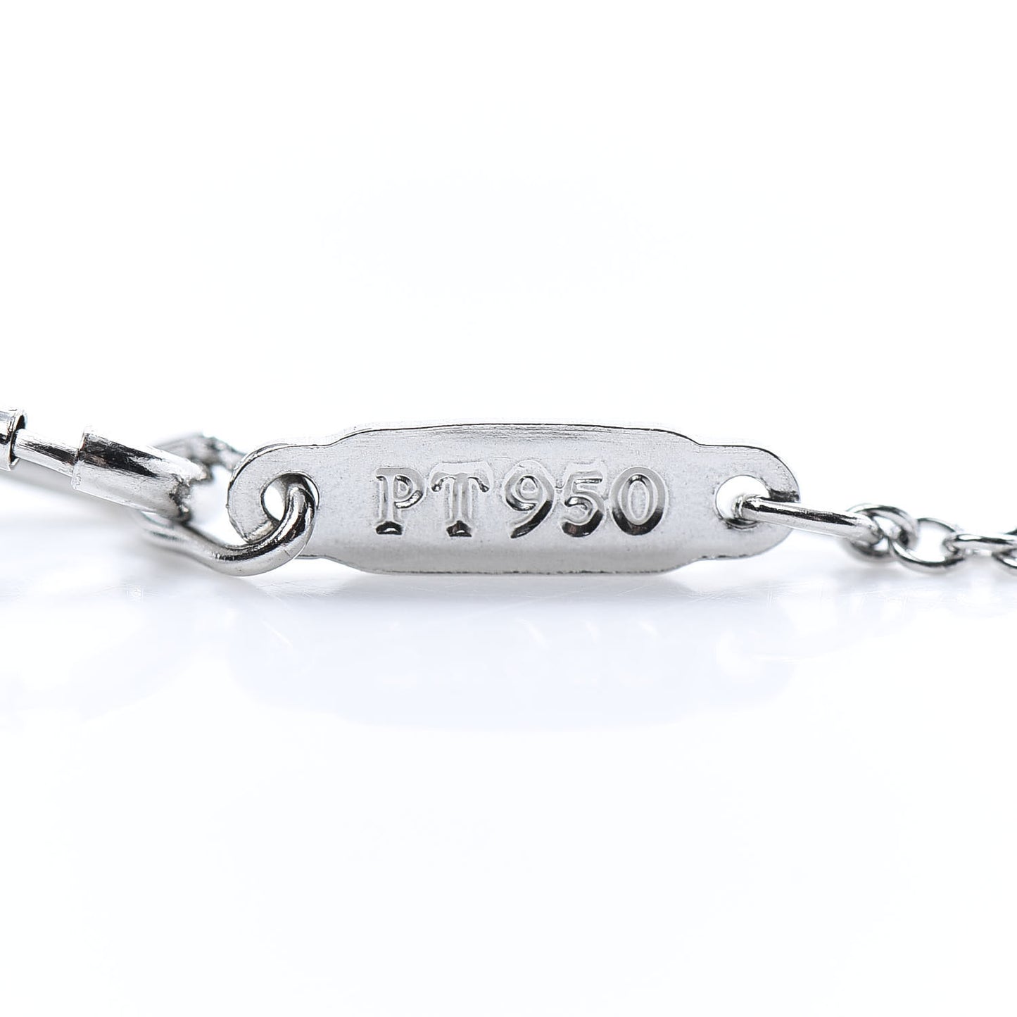 Platinum Diamond Small Heart Lock Pendant Necklace