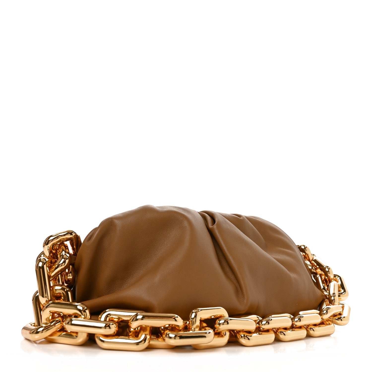 Bottega Veneta Calfskin The Pouch Chain Cammello 3 of 10