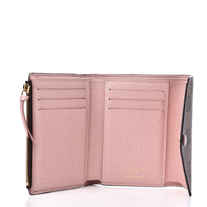Louis Vuitton Damier Ebene Victorine Wallet Rose Ballerine 4 of 8