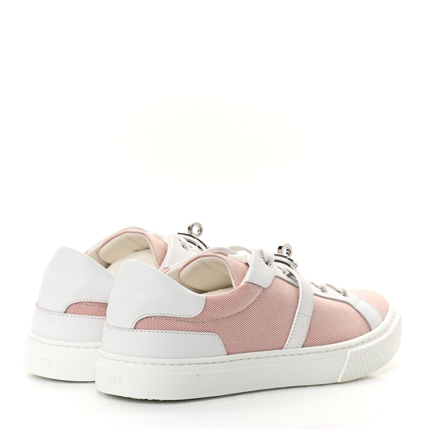 Calfskin Canvas Day Sneakers 36 Framboise White