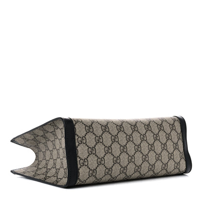 Gucci GG Supreme Monogram Small Padlock Tote Black 4 of 17