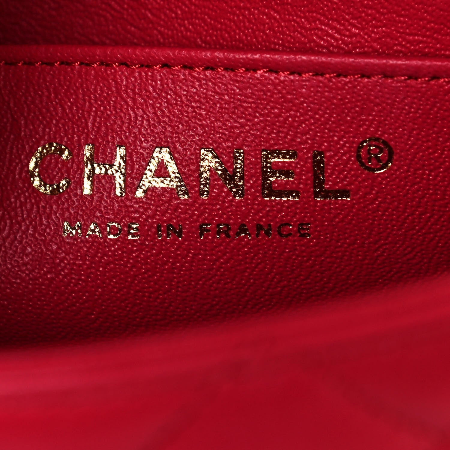 Chanel Lambskin Quilted Mini Rectangular Flap Red 6 of 9