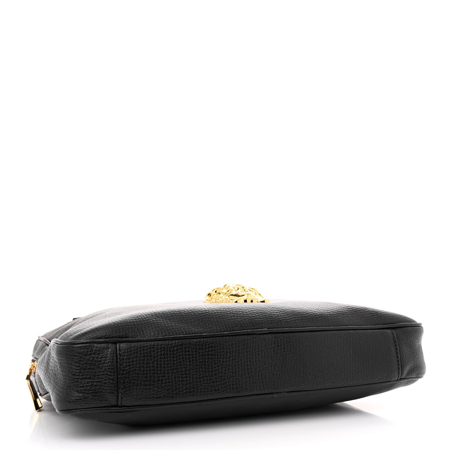 Versace Grained Calfskin Medusa Head Shoulder Bag Black 4 of 11