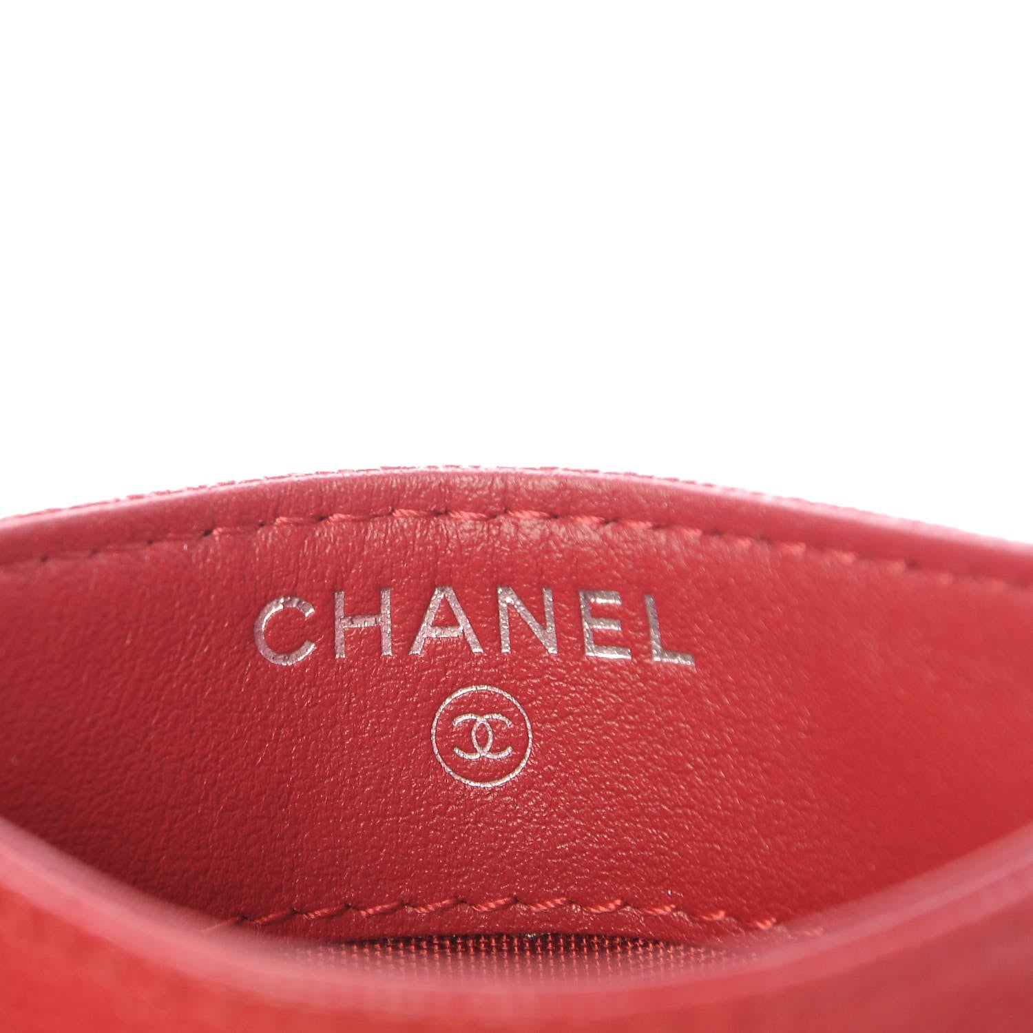 Chanel Caviar Quilted Boy Card Holder Red 6 of 9