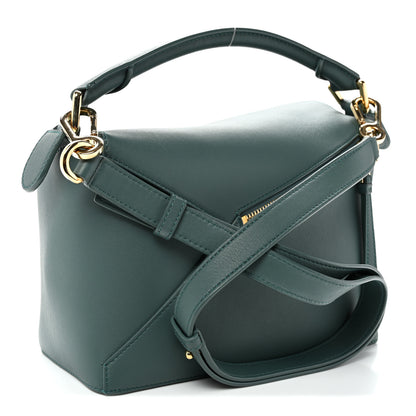 Loewe Calfskin Small Puzzle Edge Bag Bottle Green 3 of 10