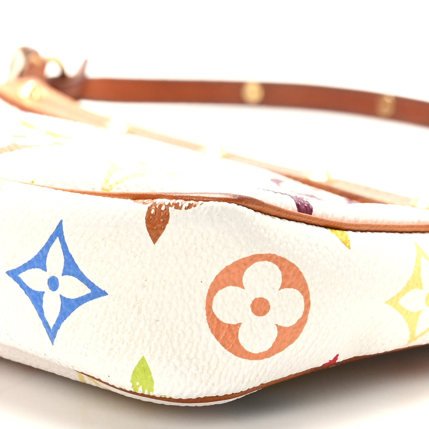 Louis Vuitton Monogram Multicolor Pochette Accessories White 9 of 10