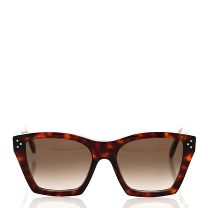 Celine Acetate Polarized Square Sunglasses CL40090I Red Havana 2 of 7