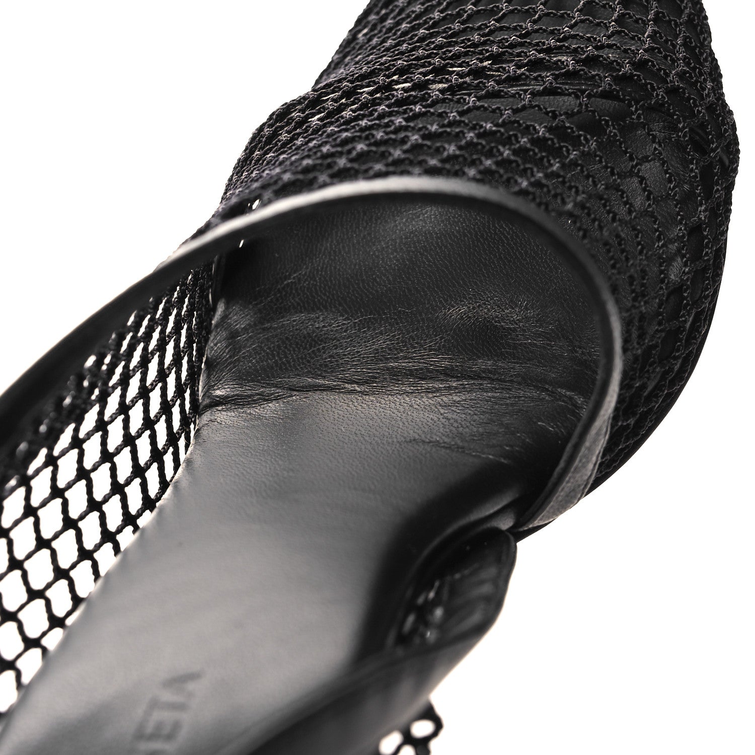 Bottega Veneta Mesh Nappa Chunky Chain Sandals 37.5 Black 8 of 9