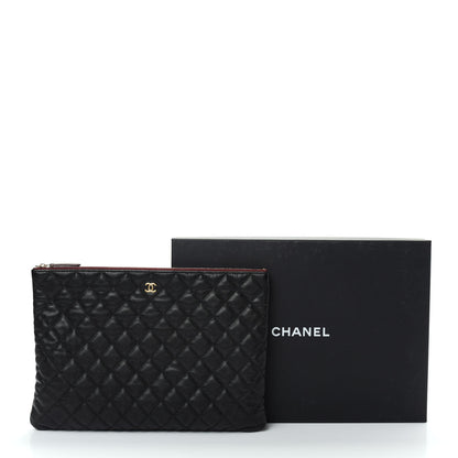 Chanel Caviar Quilted Large Cosmetic Case Black 8 of 8