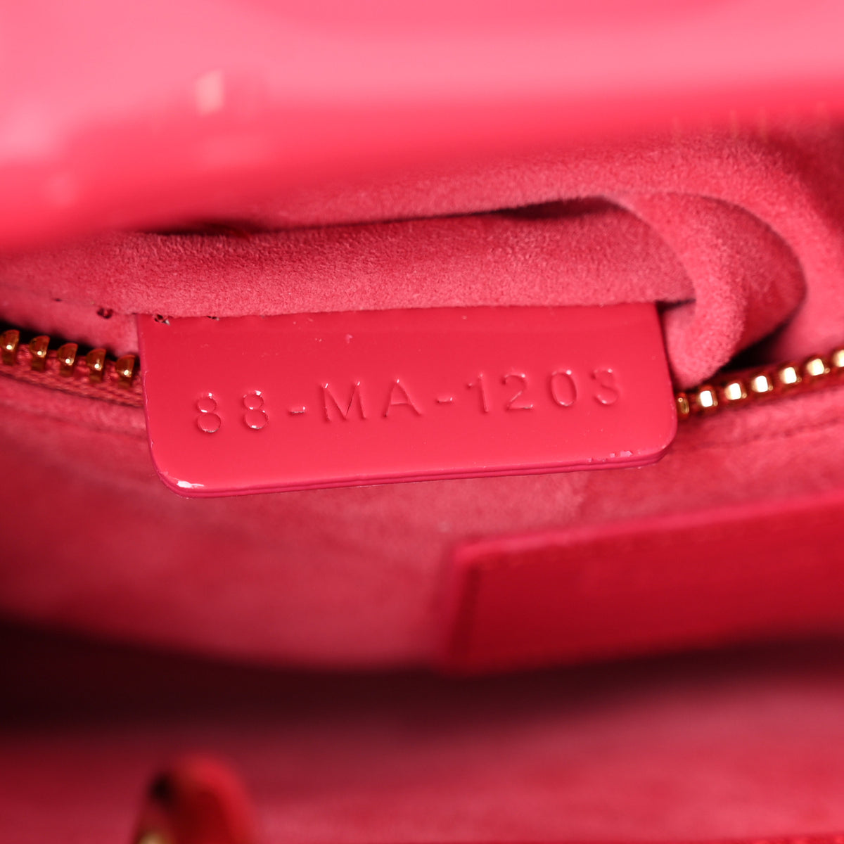 Christian Dior Patent Cannage Mini Lady Dior Pink 7 of 10