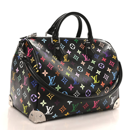 Louis Vuitton LV X TM Monogram Multicolor Speedy Soft 30 Black 3 of 9
