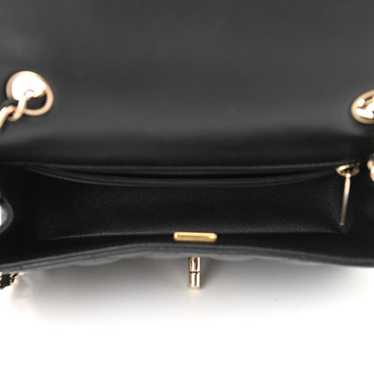 Chanel Lambskin Quilted Mini Rectangular Flap Black 5 of 9