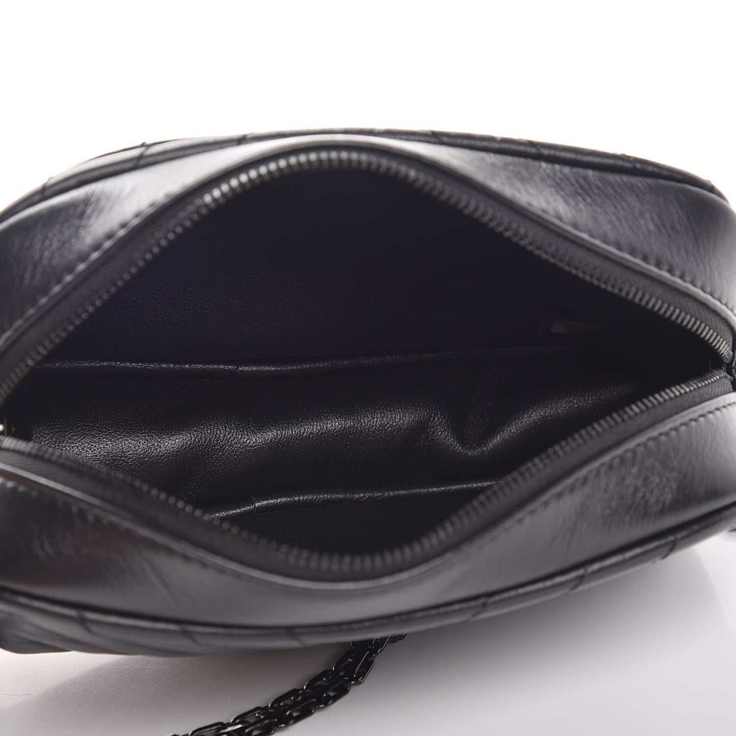 Aged Calfskin Chevron Mini Reissue Camera Case So Black
