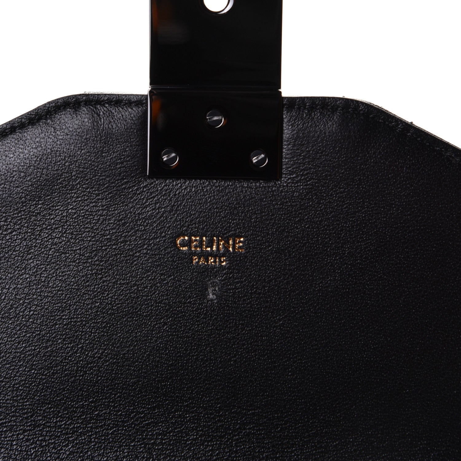 Celine Calfskin Quilted Medium C Bag Black 6 of 6