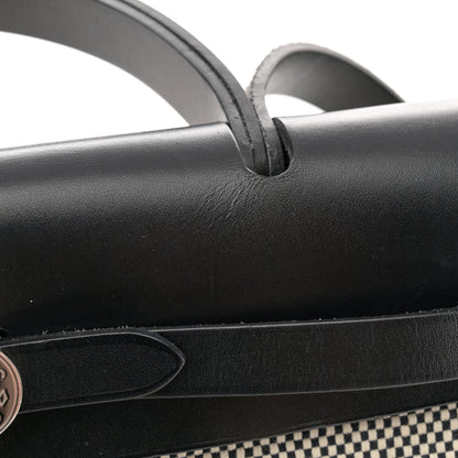 Hermes Vache Hunter Criss Viking Herbag Zip Retourne 31 PM Ecru Black 12 of 14