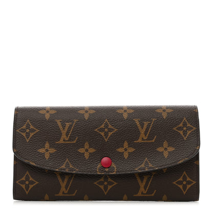 Louis Vuitton Monogram Emilie Wallet Fuchsia 1 of 7