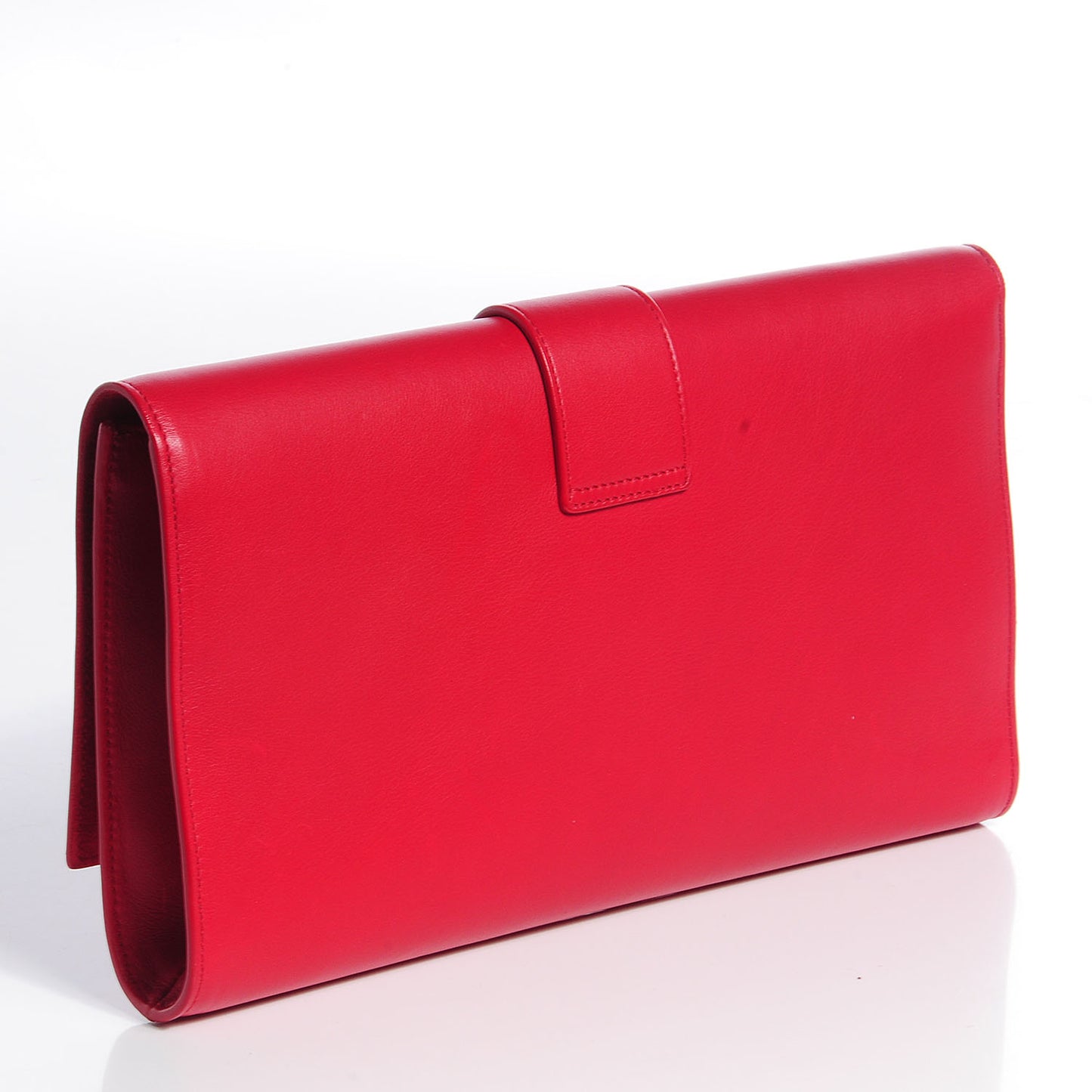 Calfskin Classic Y Clutch Red